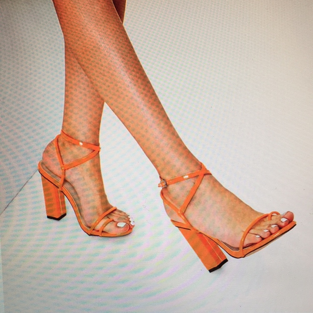 Neon orange heels - Picture 4 of 4